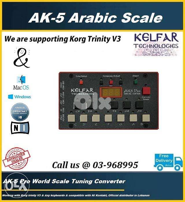 Korg with kelfar AK-5 pro arabic scale tuning converter 0