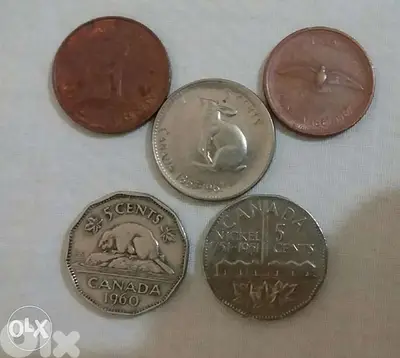 Five Canada Memorial Coins for its hundred an anniversary