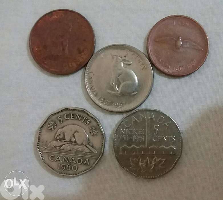 Five Canada Memorial Coins for its hundred an anniversary 0
