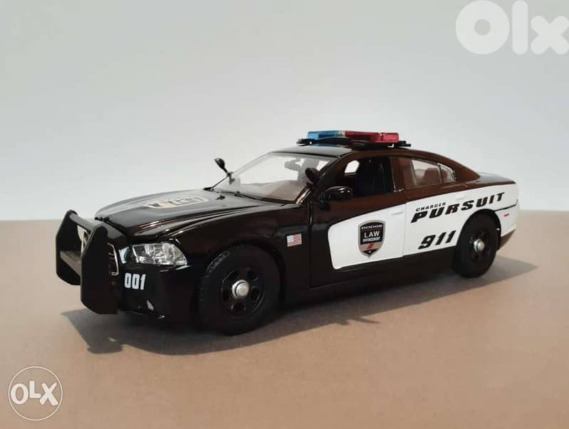 Dodge Charger 911 Pursuit diecast car model 1:24 0