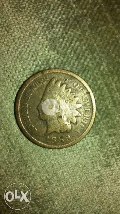 US Cent of Indian Head from year 1889
