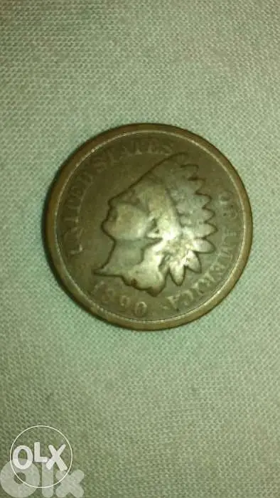 USA Indain Head Cent year 1890