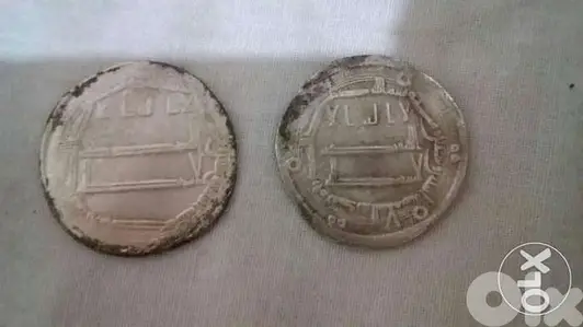 Two Silver Abbasi Silver Coins for Khalifa Abu Jafar el Mansour 754 AD