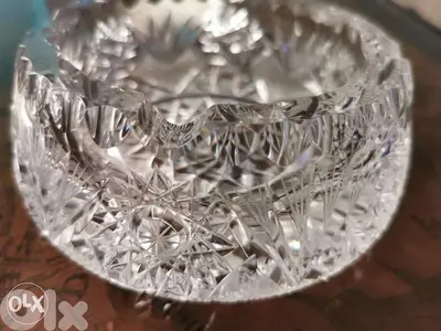 Vintage crystal Ashtray