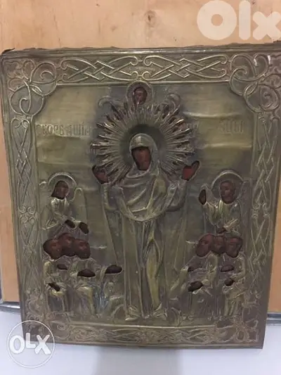 Russian icon antique 19th century