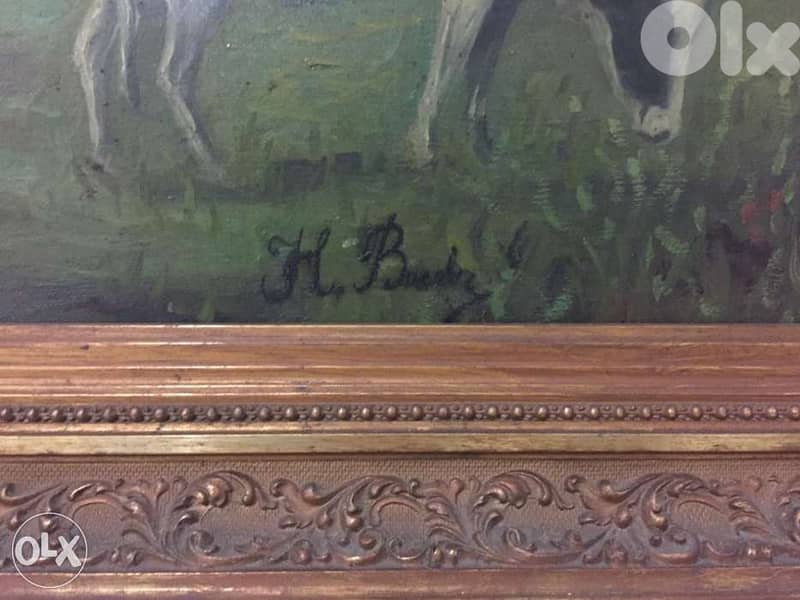 19th century French oil on canvas 2