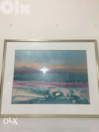 acrylic on carton famous American artist Marcia Isaacs
