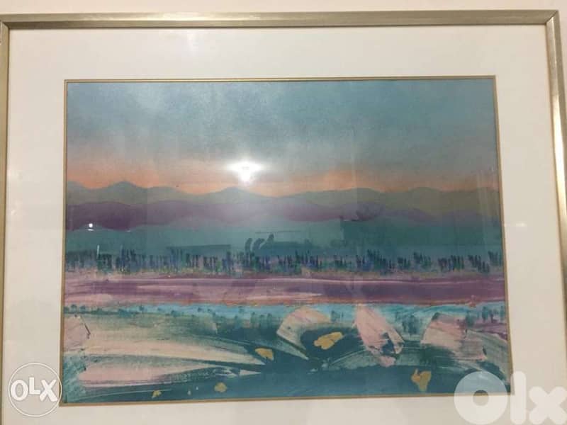 acrylic on carton famous American artist Marcia Isaacs 1