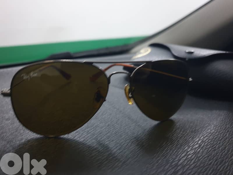 Original Rayban Aviator Brown - Polaris 1