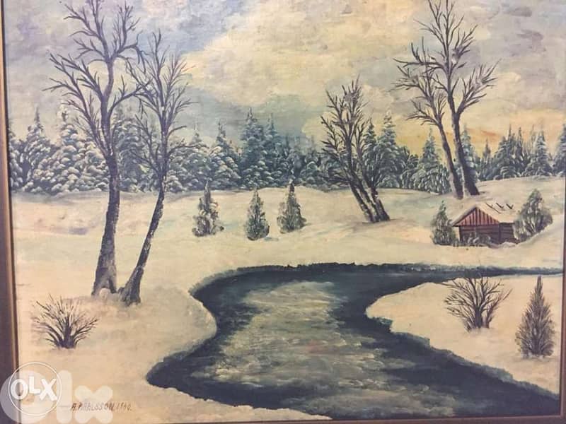 early century English oil on panel paintings signed and dated 3