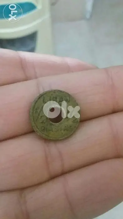 Lebanese Half Piaster WW 2 no date Bronze Coin year aroud 1941