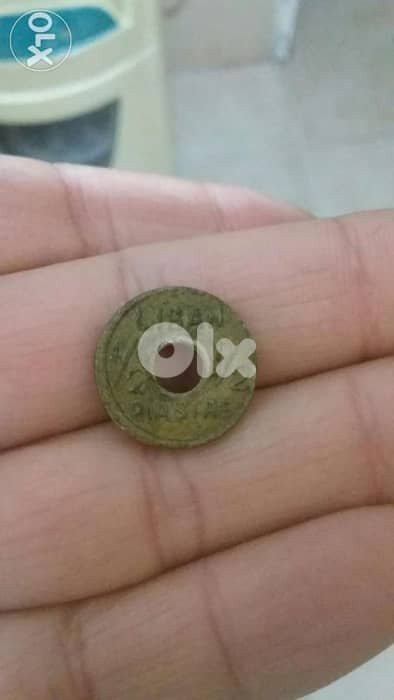 Lebanese Half Piaster WW 2 no date Bronze Coin year aroud 1941 0