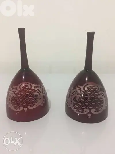 pair of mid century egerman cristal bells