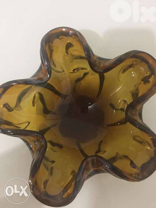 antique mid century murano glass ashtray 0