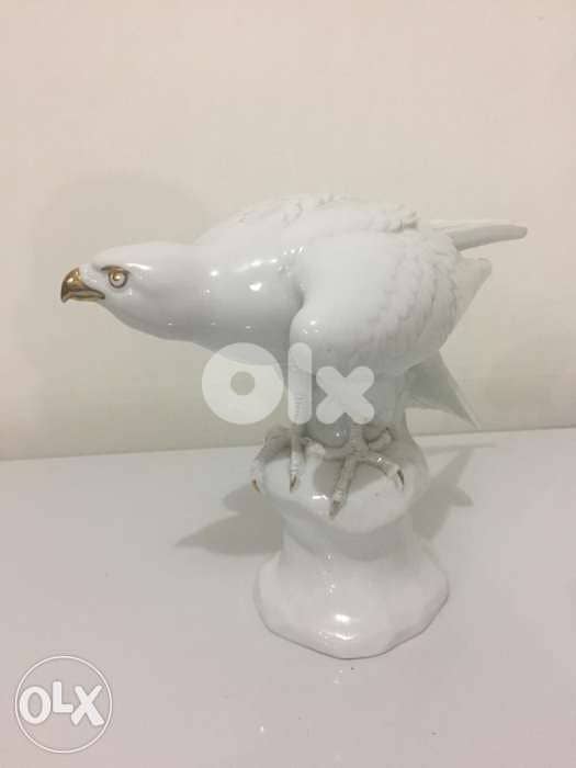 rare museum porcelaine bold eagle signed M. Herm Fritz 0