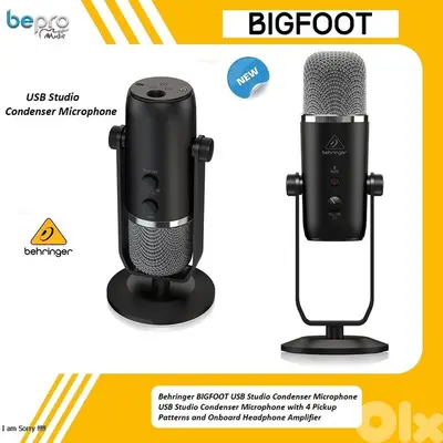Behringer BIGFOOT USB Studio Condenser Microphone
