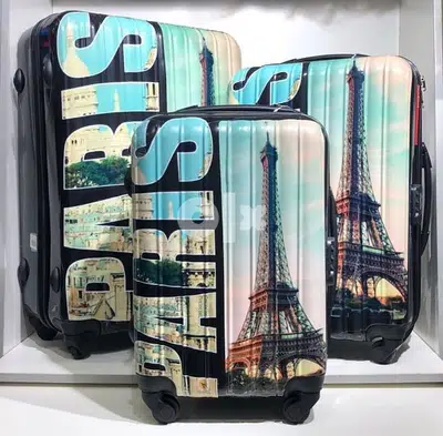 Authentic Paris print luggage set 76-969O37