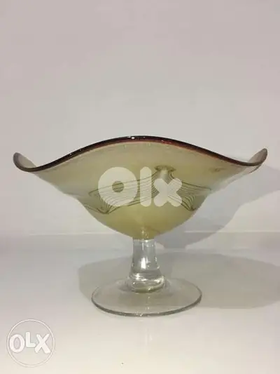 antique mid century murano presentation plate