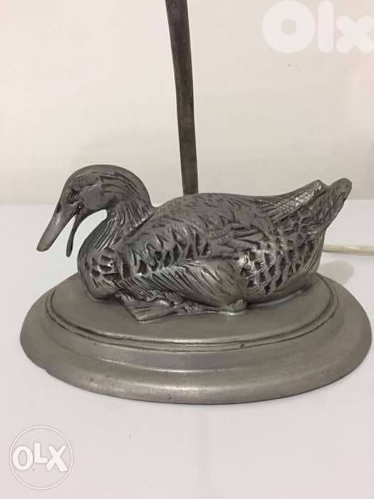 beautiful antique late 19th century lamp base etain metal 0