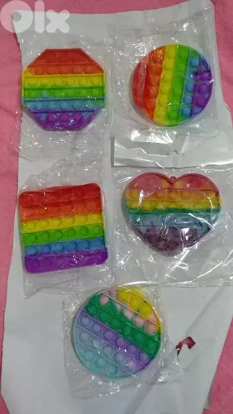 Rainbow Bubble Pops Kids Fidget