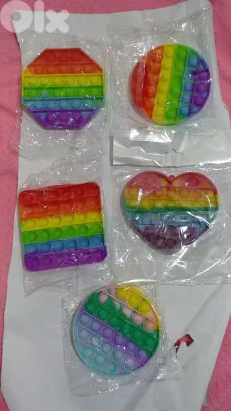 Rainbow Bubble Pops Kids Fidget 0