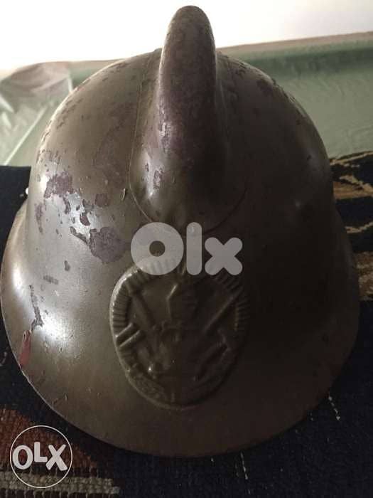antique WW2 Russian military firefighters steel helmet 0