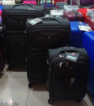 Original Swiss Gear Set of travel bags luggage suitcase black 81-539225