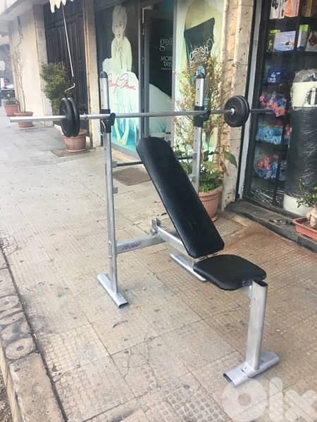 bench life gear adjustable foldable with axe & weights 0
