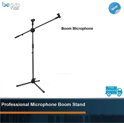Tripod Microphone - Microphone Stand with 2 Boom Arm,Studio Mic Stand
