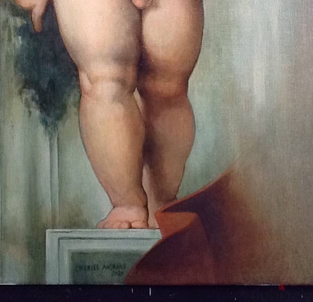 oil painting -Raphael’s putto 1