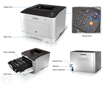 Samsung CLP-680DW color laser printer wireless 24ppm speed