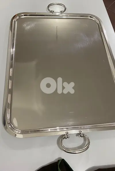 rare big serving tray Christofle model Albi