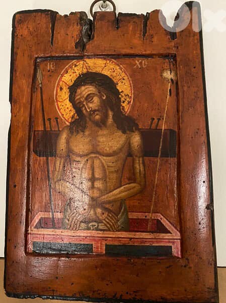 rare antique 18th century pieta icon 0
