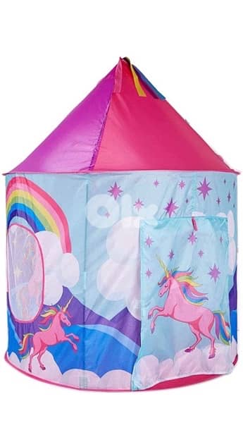 Foldable Pop Up Unicorn Tent For Kids Girls With Carry Bag 1