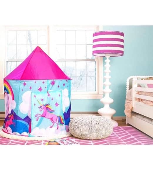Foldable Pop Up Unicorn Tent For Kids Girls With Carry Bag 6