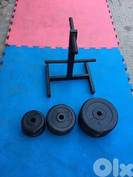 rubber dumbells 40 kilo like new we have also all sports equipment 2