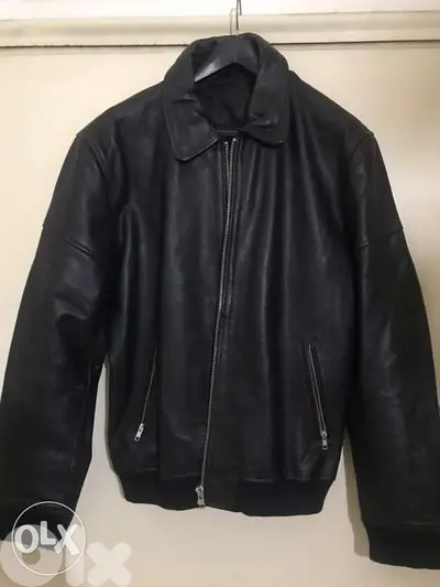 JJ leather black jacket goat leather size Xl