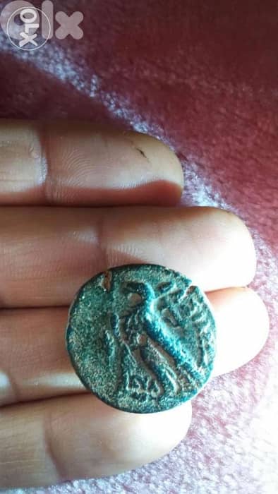 Greek Ancient Bronze Coin for Ptolemy VI Philopator year 221 to 204 BC 1