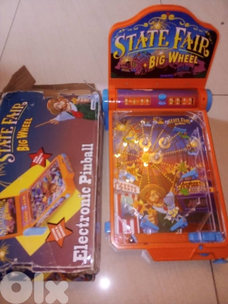 Vintage kids electronic pinball in box 0