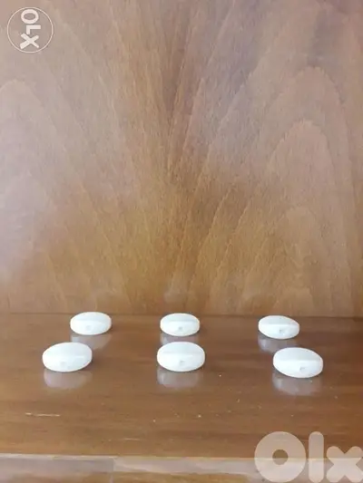 White Buttons for Pegs of Guitar: 6pcs