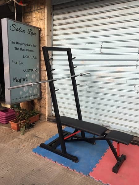 bench adjustable with squat rack and big axe new 70/443573 RODGE 2
