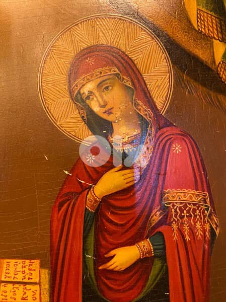 antique greeck icon 19 th century 2