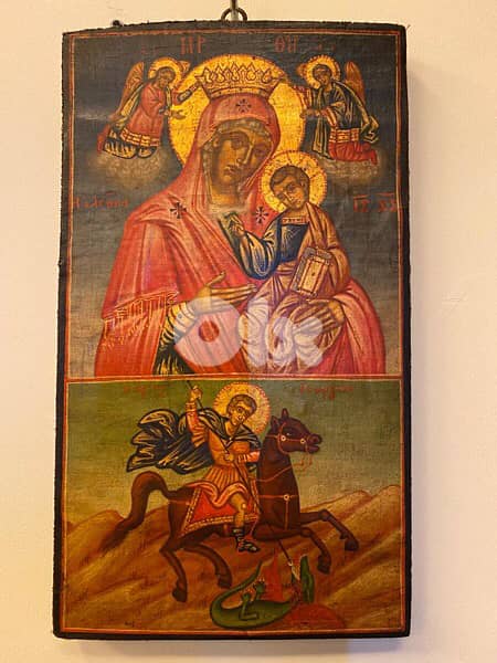 rare museum quality 19th century greeck icon 0