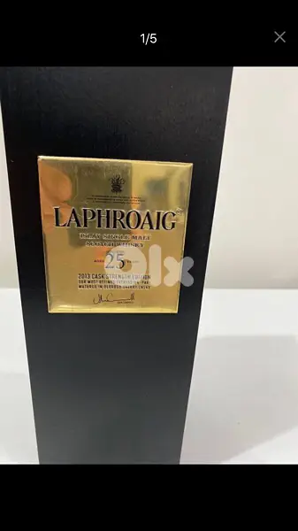 rare old 25 year Laphrohaig bottle collection
