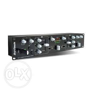 DJ Tech M1-USB 2 Channel Audio Mixer with Phono, Microphone, and USB 0