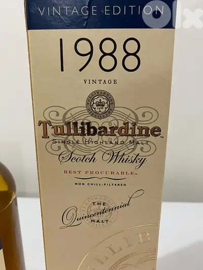 rare antique 1988 botte of tullibardine vintage edition