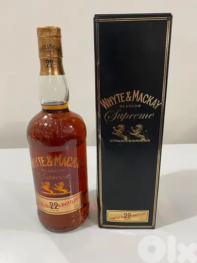 rare 22 year old bottle of white and McKay limited edition