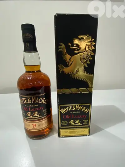 rare antique 19 year old collection bottle white and McKay