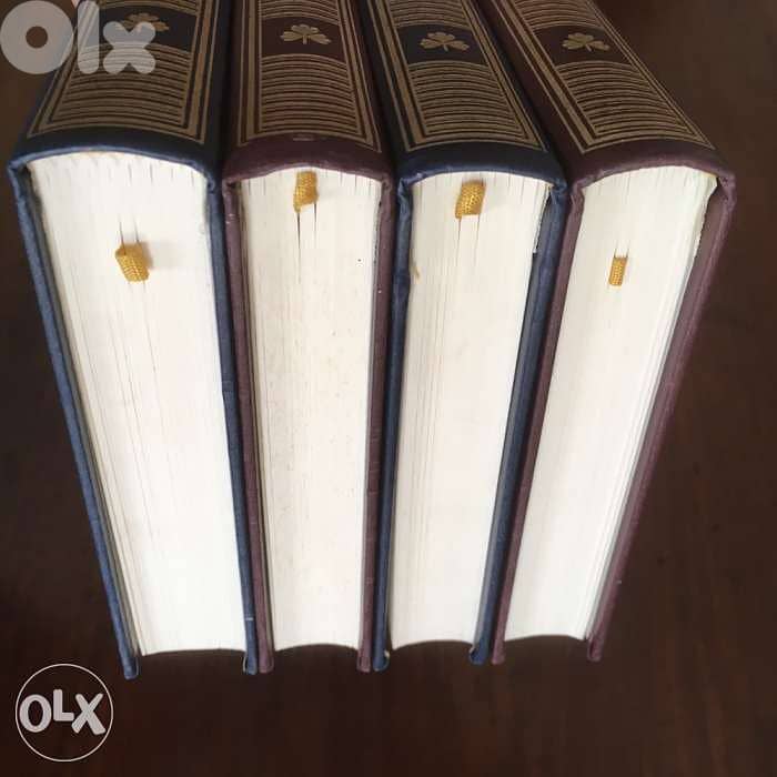 4 Livres Classiques reliure Cuir 3