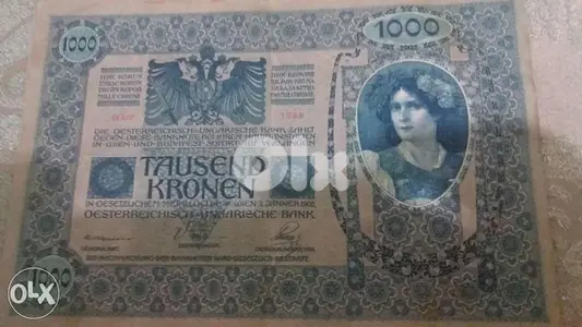 Austria & Hungaria Empire note 1902 عملة ورقيةامبراطورية النمسا والمجر
